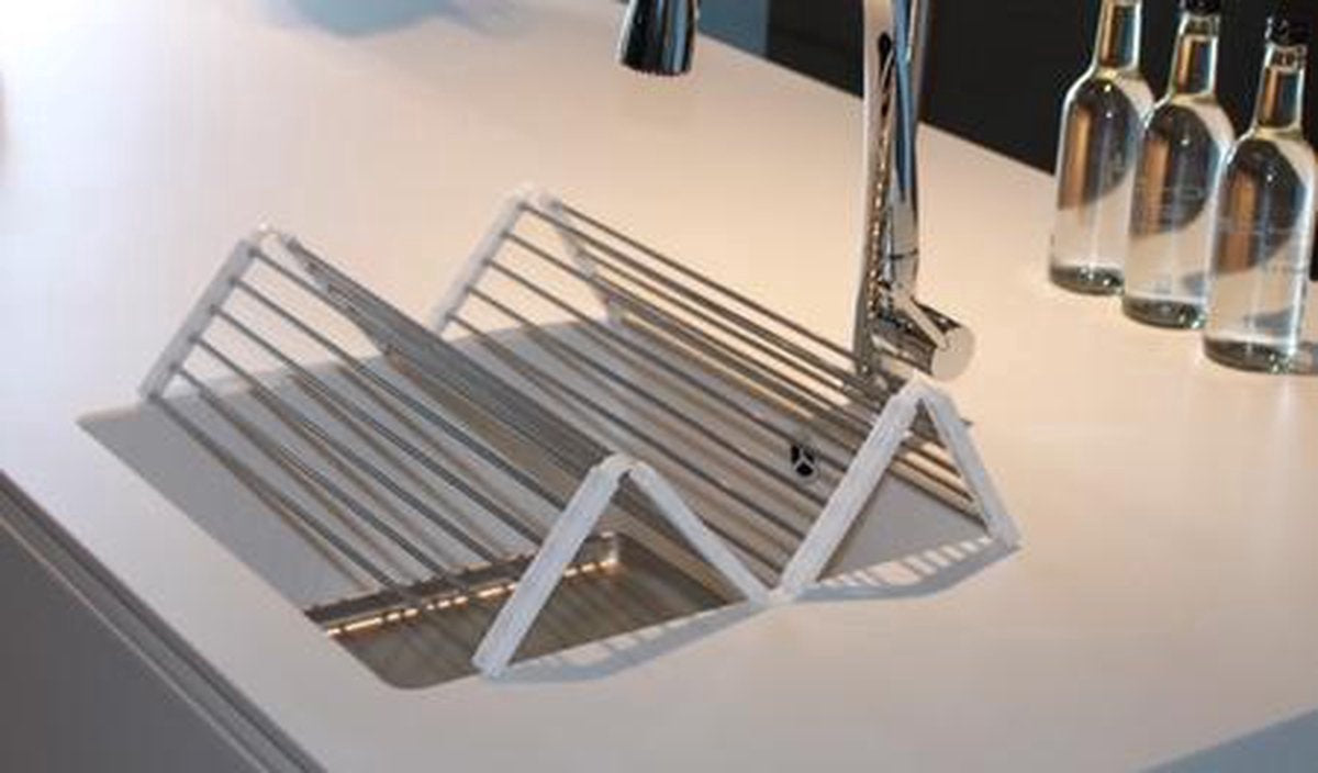 Égouttoir en acier inoxydable | Égouttoir pliable Copa Design | Égouttoir à casseroles | Porte-casseroles | Dessous de plat | Copa Design | Acier inoxydable