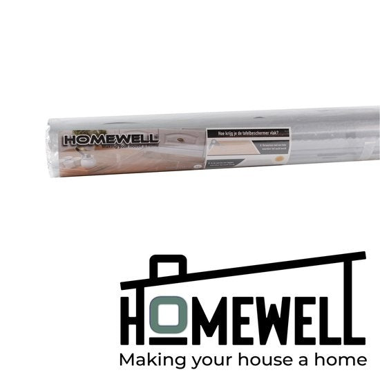 HOMEWELL Protecteur de table en verre transparent 90x220cm - Voile de table transparent - Nappe - Antidérapant et résistant à la chaleur - 2.2 mm