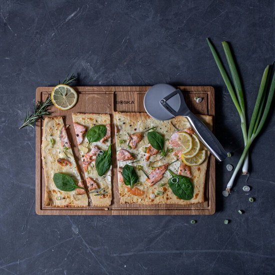 Boska Coupe-pizza Monaco+ - Rouleau à pizza - acier inoxydable - Coupe-pizza ergonomique - Boîte cadeau - Idées cadeaux pour hommes - Ustensiles de cuisine - Accessoires de cuisine - Garantie à vie