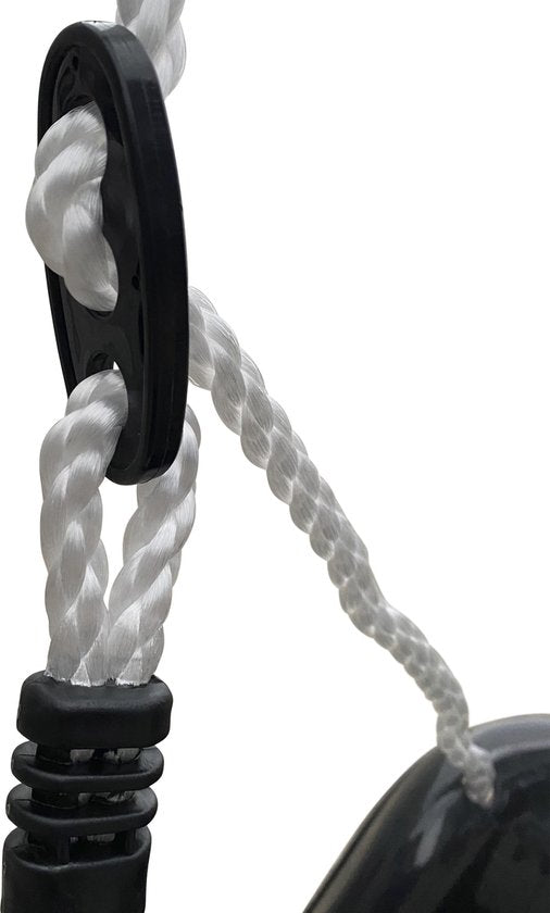 Balançoire pour bébé AXI en métal avec siège, anthracite/crème - Ensemble de balançoire autoportante pour l'intérieur et l'extérieur