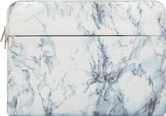 Trendfield 13 Inch Laptop Sleeve for Macbook Air & Pro - Sleeve 13.3 Inch Laptop Sleeve - White Marble