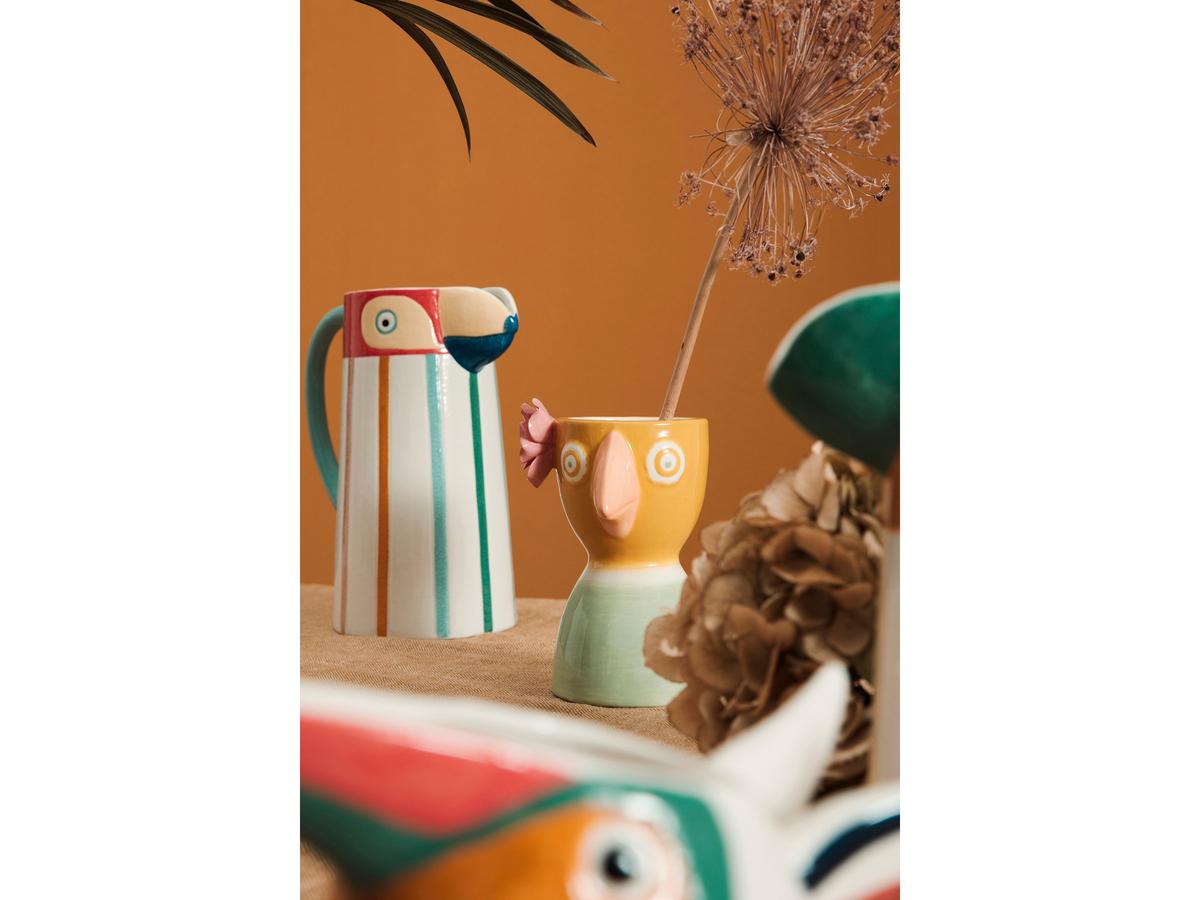Vase « Toucan » de Bizzotto Wiki - Hauteur 23,5 cm - Multicolore