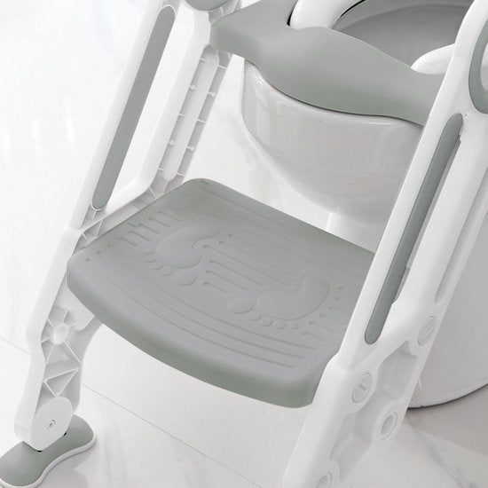 Réducteur de toilettes LifeGoods - Pot pour enfant - 2 à 7 ans - Gris/Blanc