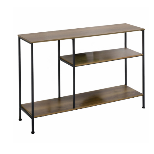 Sobuy Table murale - Avec 3 étagères - Max. 25 kg - Moderne - 120 x 30 x 80 cm