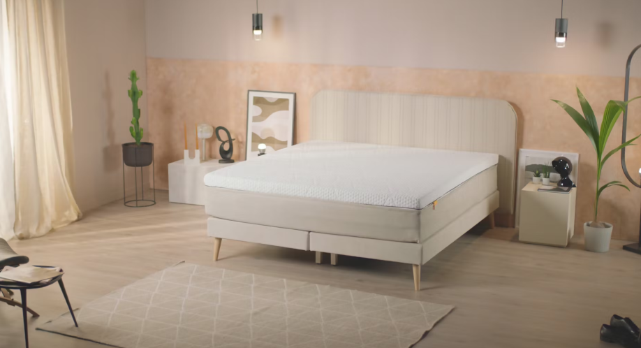 Emma AirGrid Topper 180 x 210 cm - Confort de sommeil rafraîchissant et réduisant la pression