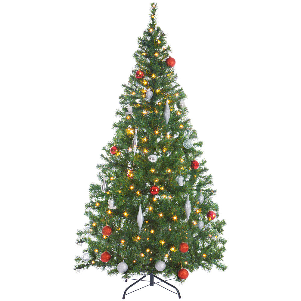 Casaria Artificial Christmas Tree - Arbre de Noël - 180cm avec lumières de Noël