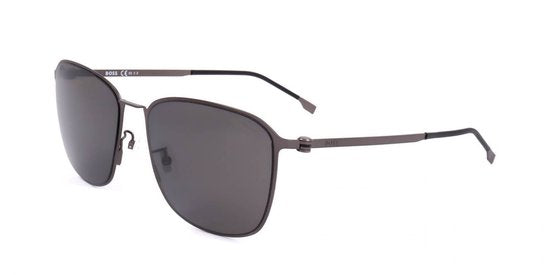 Lunettes de soleil Hugo Boss Matte Brown Ruthenium 55-22-150 pour homme