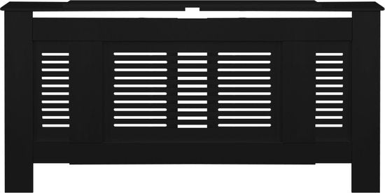 Caisson de radiateur - Caisson de chauffage - Large variable - 140 à 190 cm - Noir