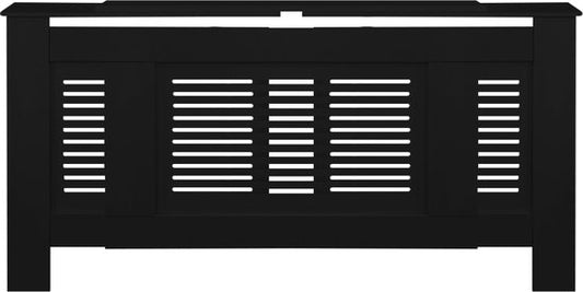 Caisson de radiateur - Caisson de chauffage - Large variable - 140 à 190 cm - Noir