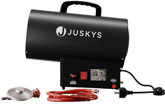 Juskys Ventilateur de cuisinière à gaz - 10kW - 19x36cm - Noir