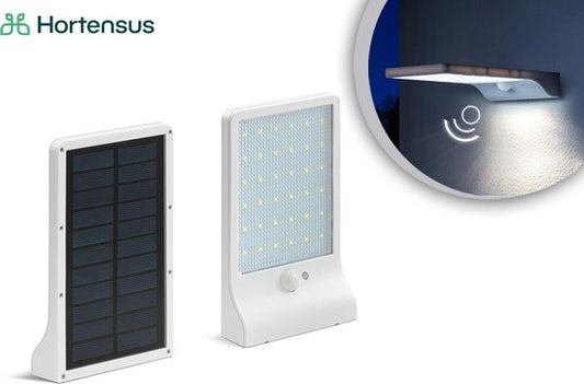 Applique Hortensus Extérieur - Solaire - Détecteur de mouvement - Blanc