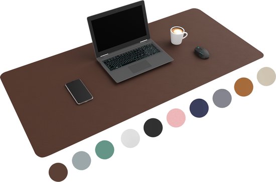 WURK Tapis de bureau professionnel Tapis de souris en similicuir XXL
