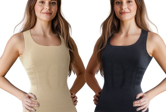 Sous-pull Milanoro pour femmes - Correction de la silhouette et maintien du dos - Taille XL - Beige
