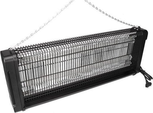 Perel Désinsectiseur, électrique, grille de tension 2800 V, bac de récupération amovible, 150 m², noir