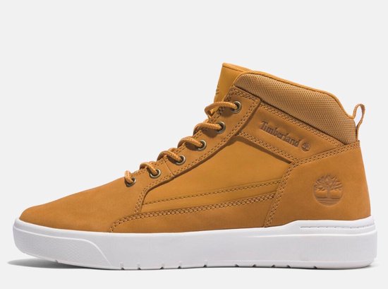 Timberland - Baskets mi-hautes avec laçage - Taille 41.5 & avec semelle confortable - semelle en caoutchouc durable & style décontracté - Pour hommes - Wheat Nubuck