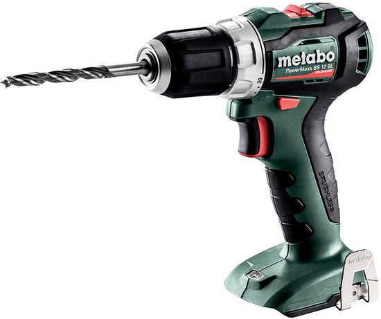Perceuse à percussion Metabo + visseuse à percussion sans fil - 12 V - Avec 2 batteries et un chargeur