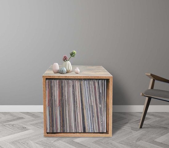 Cube d'armoire de rangement en vinyle LP