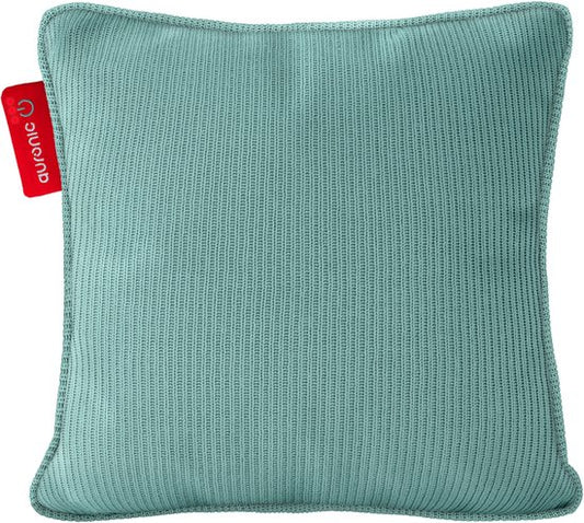 Auronic Heat Cushion - Tricoté - 45x45 - Sans fil - Rechargeable - Coussin électrique - Infrarouge - Bleu pastel