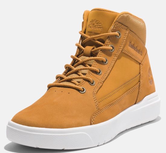 Timberland - Baskets mi-hautes avec laçage - Taille 41.5 & avec semelle confortable - semelle en caoutchouc durable & style décontracté - Pour hommes - Wheat Nubuck