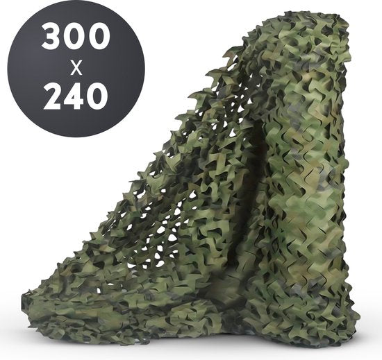 Volcan Filet de camouflage 300x240 - Tissu d'ombrage - Camonet - Vert