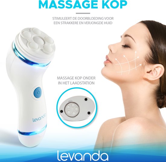 Levanda 5-in-1 Nettoyeur électrique pour le visage - Brosse pour le visage - Brosse nettoyante pour le visage - Cadeau imperméable pour femme