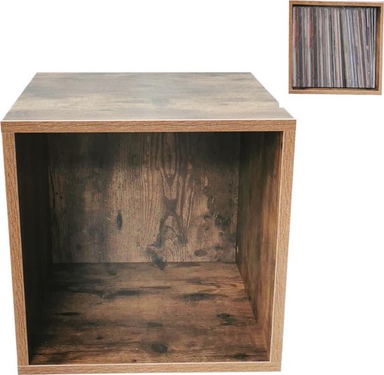 Cube d'armoire de rangement en vinyle LP