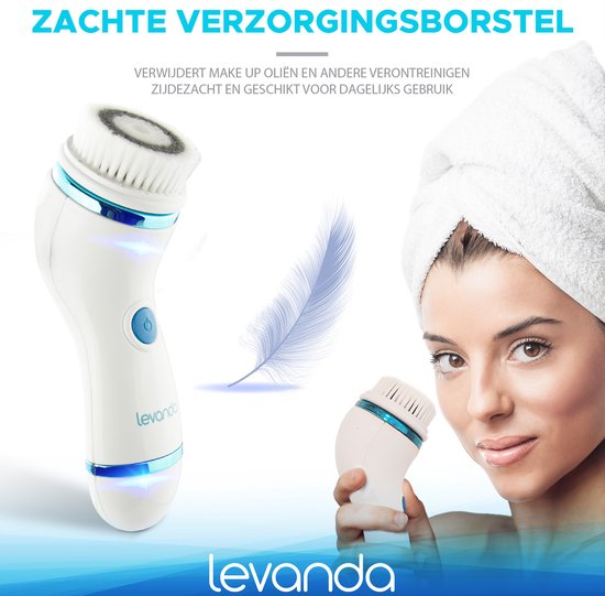 Levanda 5-in-1 Nettoyeur électrique pour le visage - Brosse pour le visage - Brosse nettoyante pour le visage - Cadeau imperméable pour femme