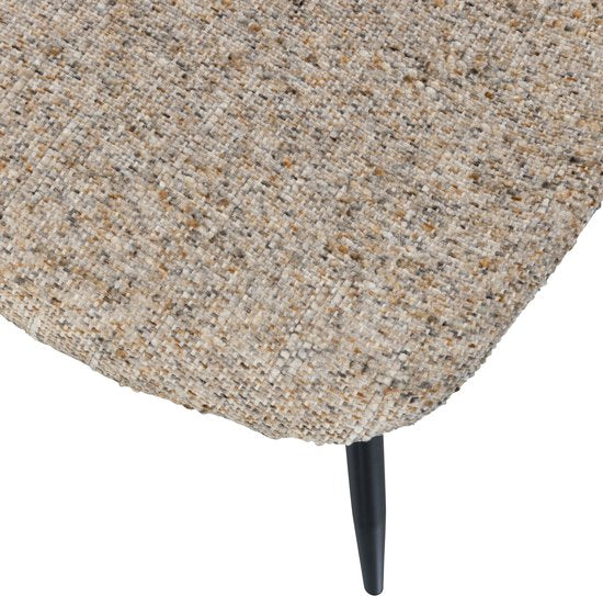 chaise de salle à manger Marije - Chenille - Naturelle - Lot de 4