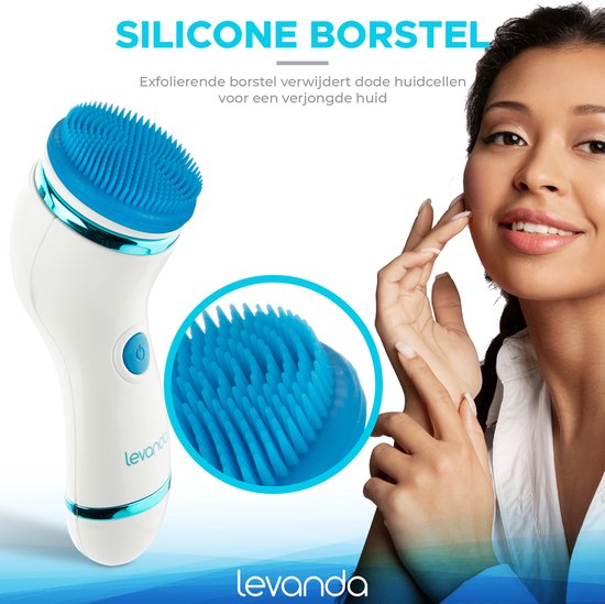 Levanda 5-in-1 Nettoyeur électrique pour le visage - Brosse pour le visage - Brosse nettoyante pour le visage - Cadeau imperméable pour femme