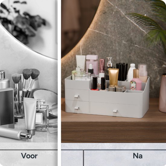 Organess Trousse de maquillage - Trousse de soins - Trousse de maquillage - Blanc
