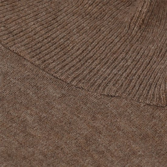 Heat Essentials - Poncho - Taille unique - Poncho pour femmes - Poncho tricoté pour femmes avec col - Taupe Melange