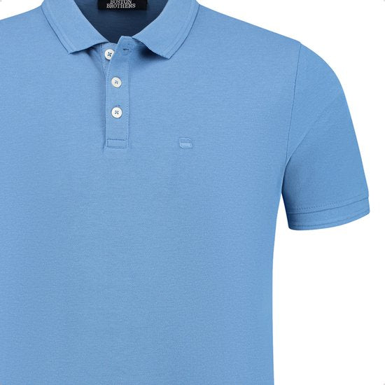 Polo Piqué Boston Brothers - Uni - Bleu clair - Taille XL