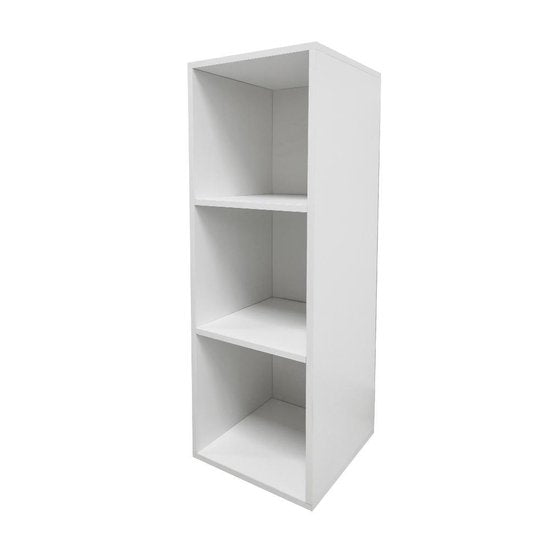 Rangement Vinyle - VDD - Étagère 3 compartiments - 34x34x104 cm - Blanc