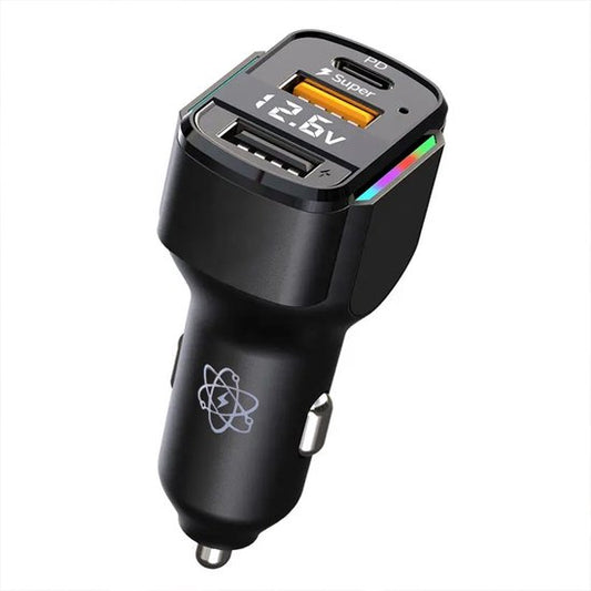 Slimtron X3 Super Fast Car Charger 65W / PD36 - adaptateur pour chargeur de cigarette - Dual USB & USB-C