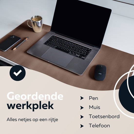 WURK Tapis de bureau professionnel Tapis de souris en similicuir XXL