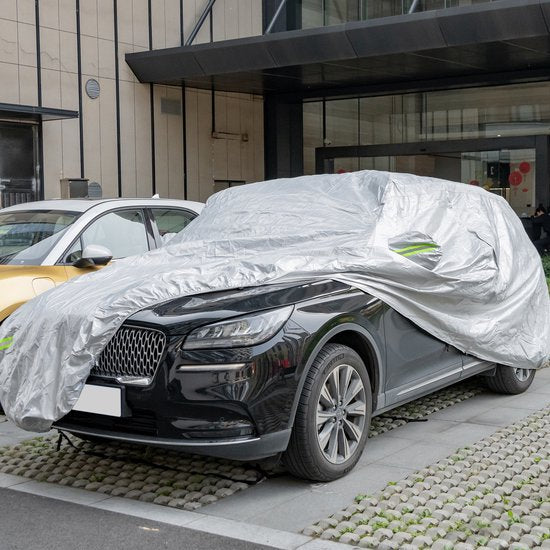 Coast Car Cover Silver - Housse de voiture 3 couches résistante aux intempéries avec fermeture éclair - 431 x 160 x 115 cm
