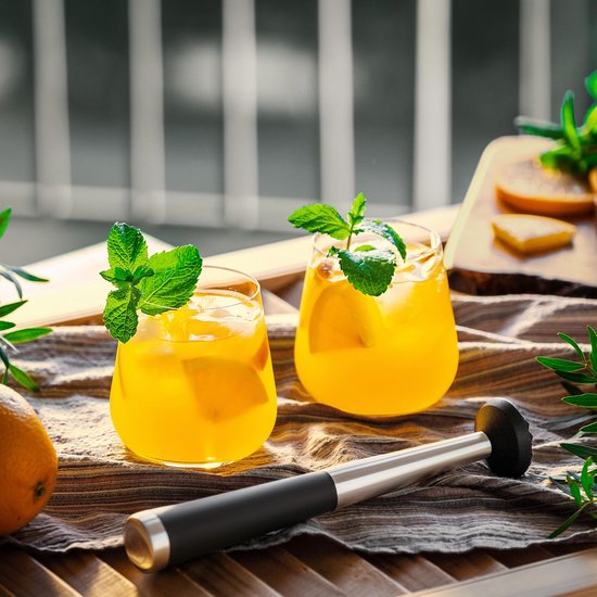 BarDeluxe® Cocktail Set - 12-Piece - Cocktail Shaker Set (750ml) - Luxury Gift Package - Including Dutch Recipe Book