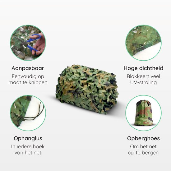 Volcan Filet de camouflage 300x240 - Tissu d'ombrage - Camonet - Vert
