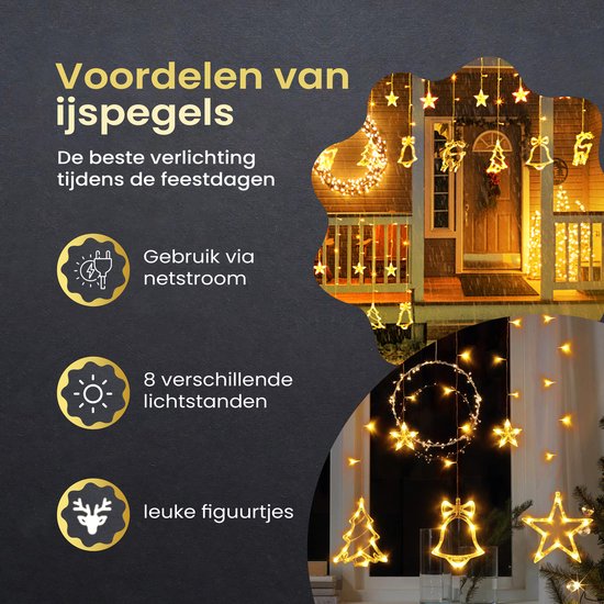 Giftmas LED Guirlande de lumières de Noël avec différentes figures - 2.5Meters