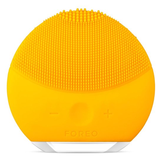 FOREO LUNA™ mini 2 - Brosse nettoyante pour le visage - Jaune solaire - Nettoyage en profondeur et soin de la peau en 1 étape