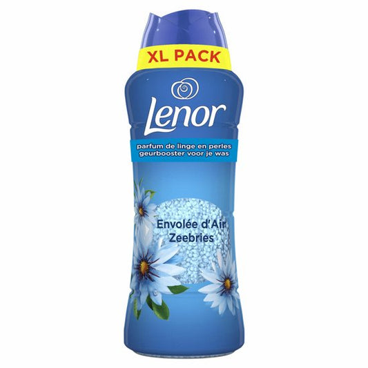 Lenor Fragrance Booster Sea Breeze - Perles de parfum pour le linge - 1 x 495g - Bleu - 7,2 x 7,2 x 23,5 cm