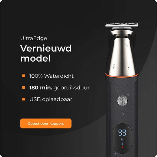 Skoov UltraEdge Trimmer - Rasoir - Pour le visage et le corps - noir