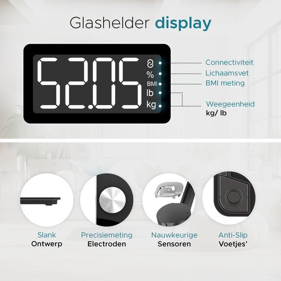 e.volve Scales Pèse-personne numérique - Noir - EV01578