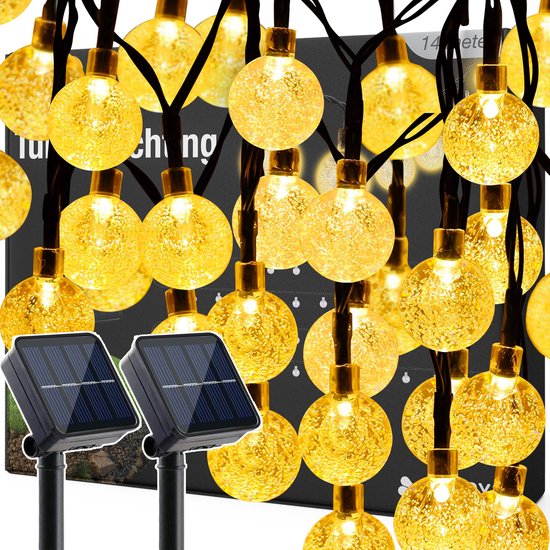 Happy Goods Solar Lampes de jardin solaires - 100 LED (2x50)