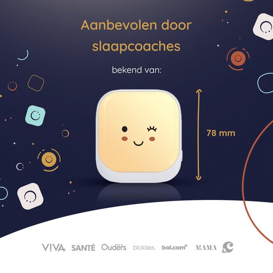 Numsy - Veilleuse automatique pour enfants avec capteur de lumière -14,8x 7,80x 4,3 cm