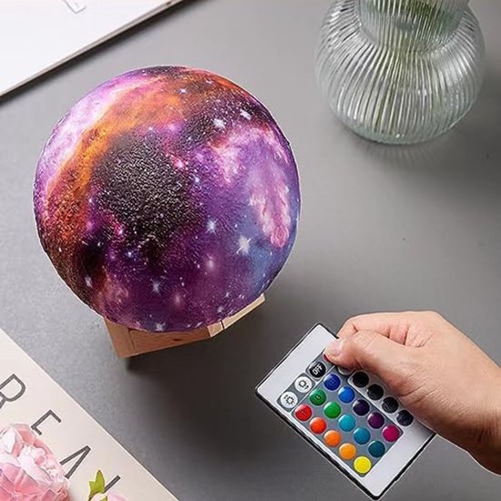 Lampe de lune - 15 CM - Violet - 18x15x15 cm