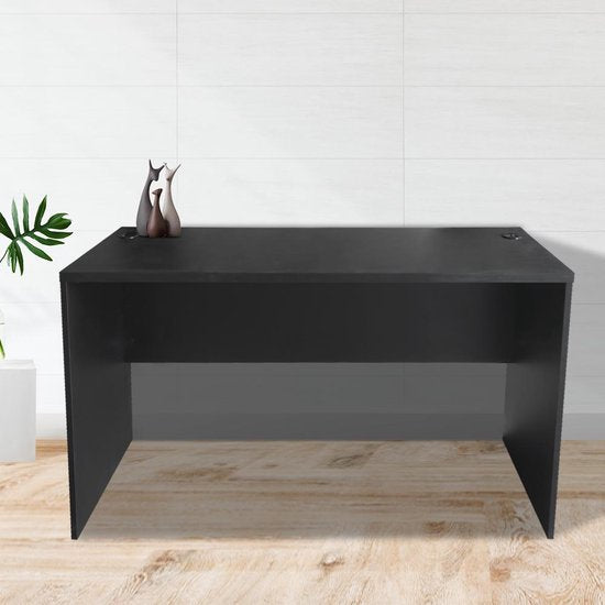Bureau - Meuble informatique - 140 cm de large et 50 cm de profondeur - Noir