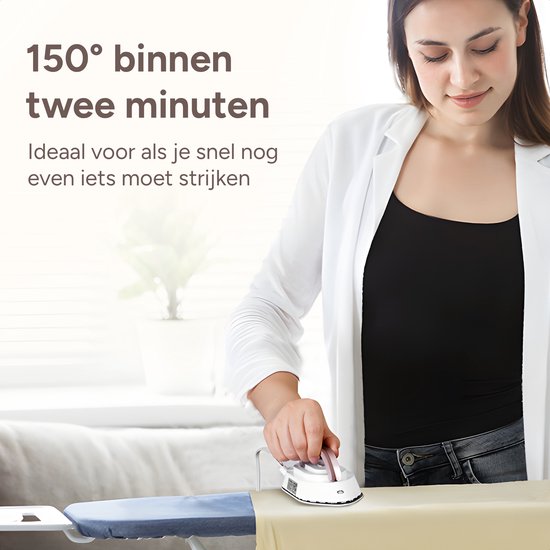 Newbealer Travel Iron Dual Voltage - Mini fer à repasser - Fer à sec - Pliable - 120/220 Volts