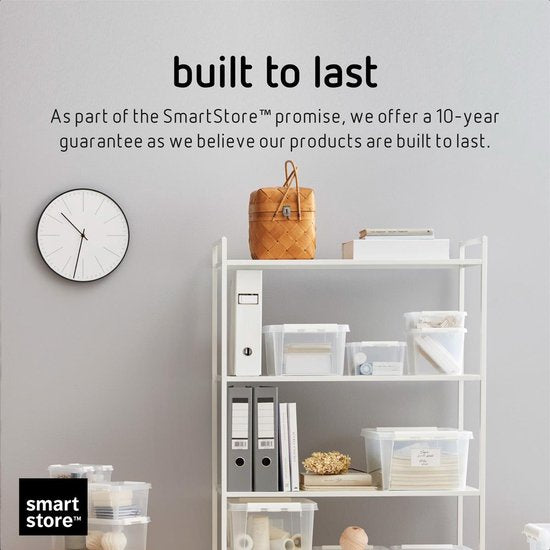 Orthex - SmartStore - Boîte de rangement avec couvercle - 8 L - Polypropylène - Transparent