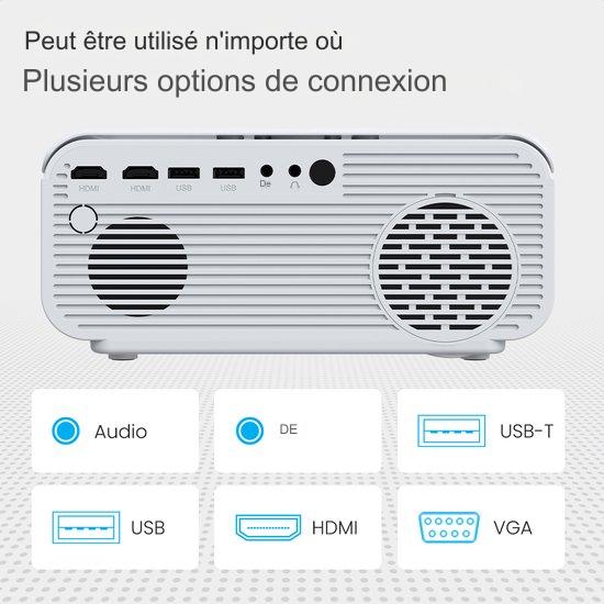 Projecteur, 170 pouces, Auronic Beamer, Full HD, Avec accessoires, Blanc